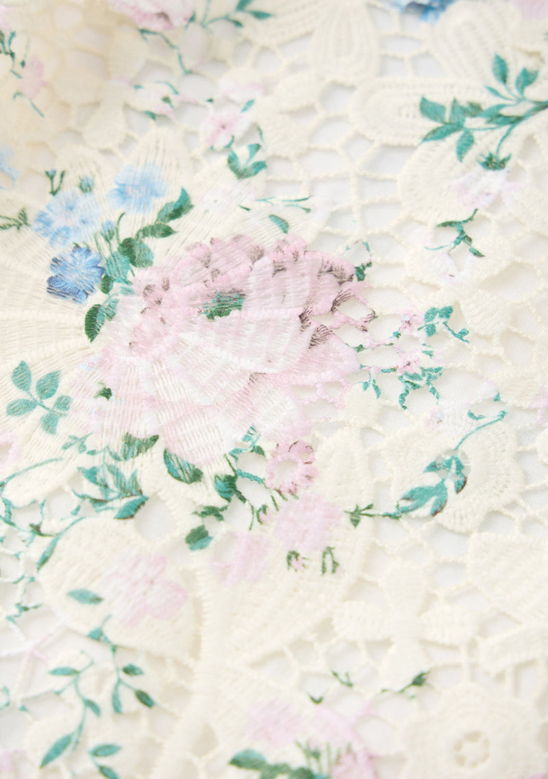 Rita Embroidered Mini Dress