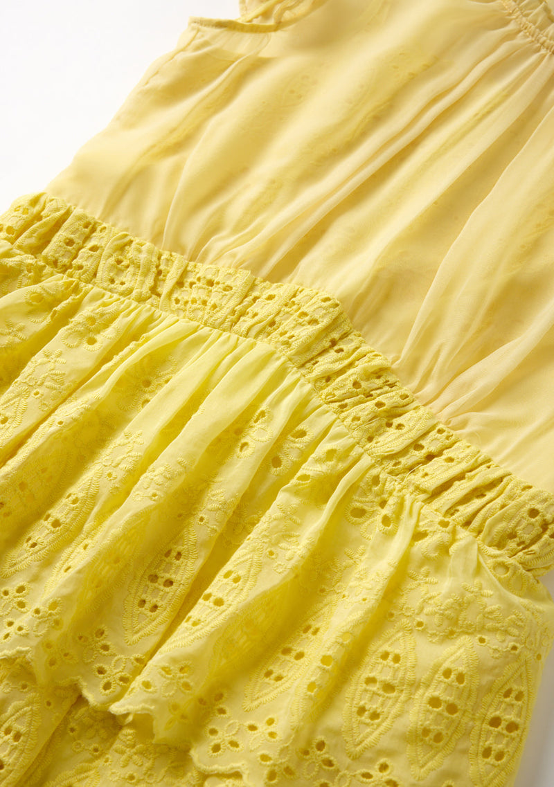 Rory Embroidered Mini Dress