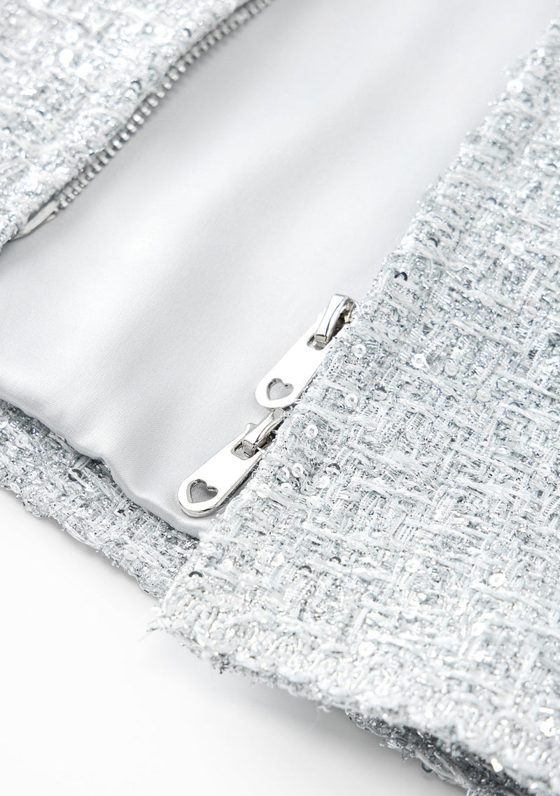 Stardust Tweed Mini Dress