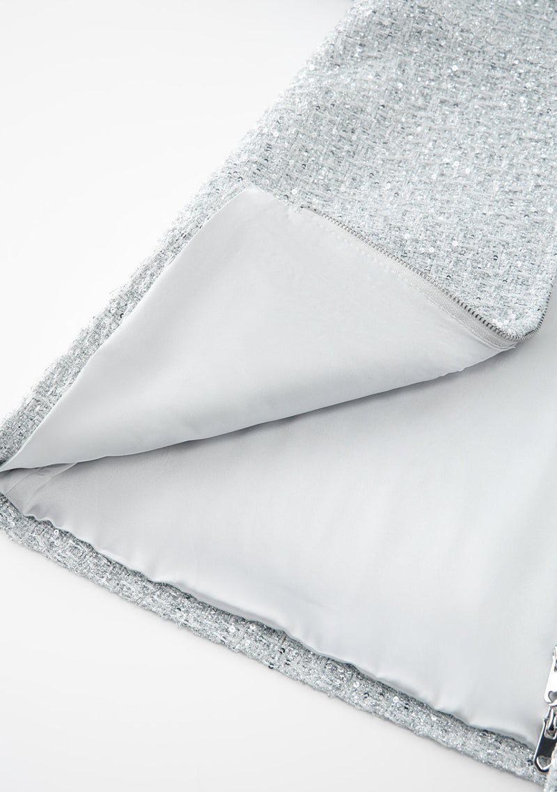 Stardust Tweed Mini Dress