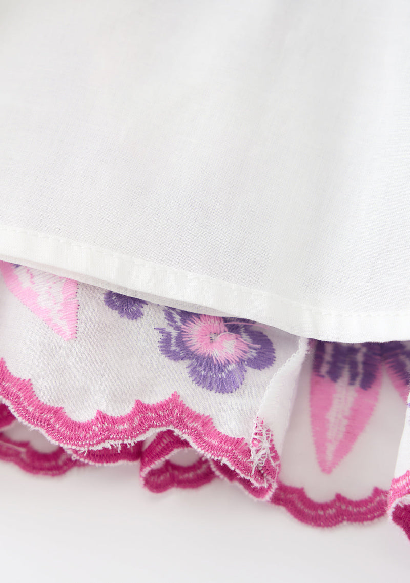 Taylee Embroidered Mini Dress